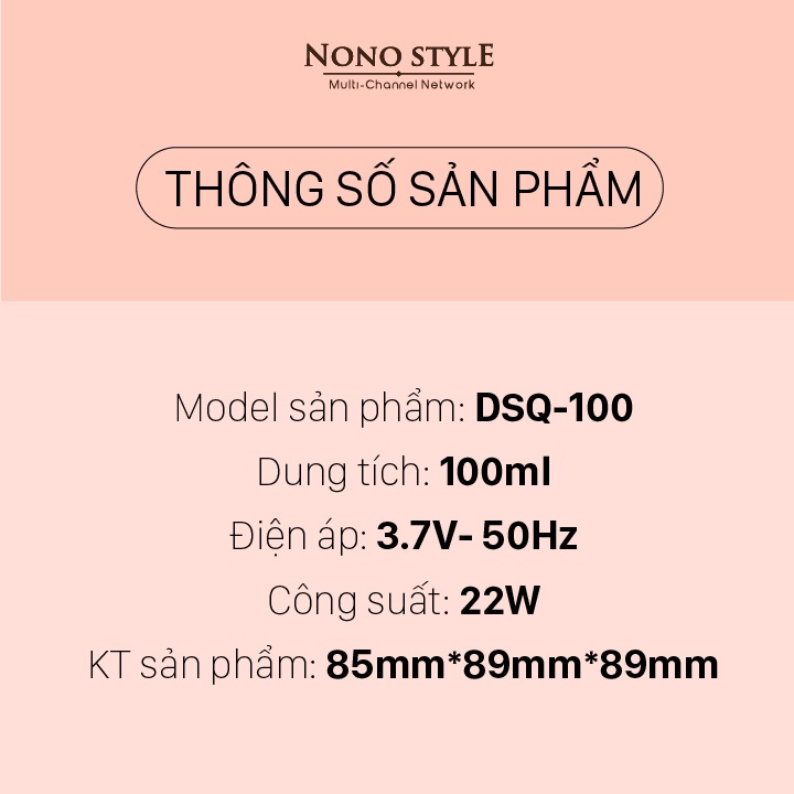 Máy xay tỏi ớt mini Lotor DSQ100 - Xay các loại gia vị nhỏ gọn tiện lợi - Bảo Hành 6 tháng