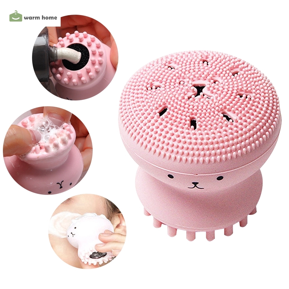 Máy Rửa Mặt Tẩy Tế Bào Chết Thiết Kế Hình Bạch Tuộc Độc Đáo Kiểu Hàn Quốc