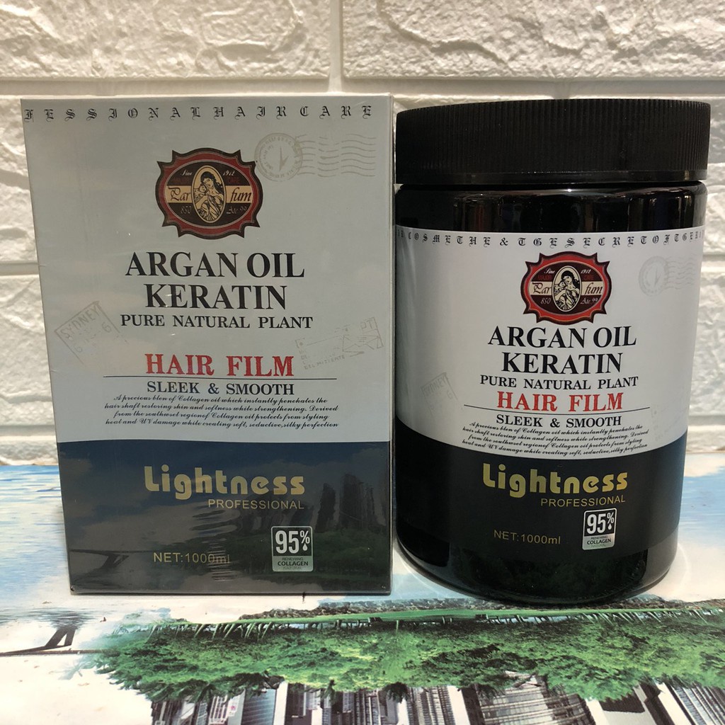 Kem ủ-hấp tóc Lightness argan oil keratin 1000m