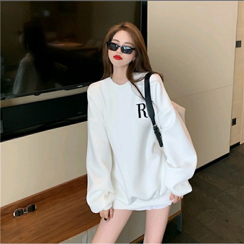 áo nỉ tay dài form rộng Hàn Quốc loại xịn | BigBuy360 - bigbuy360.vn