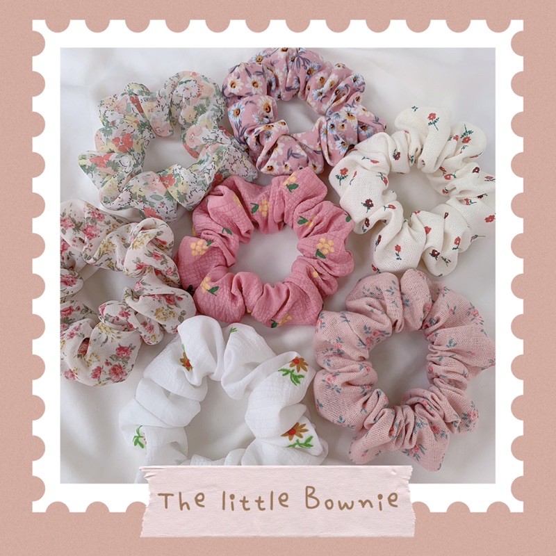 Cột tóc vải hoa Bownie Scrunchies