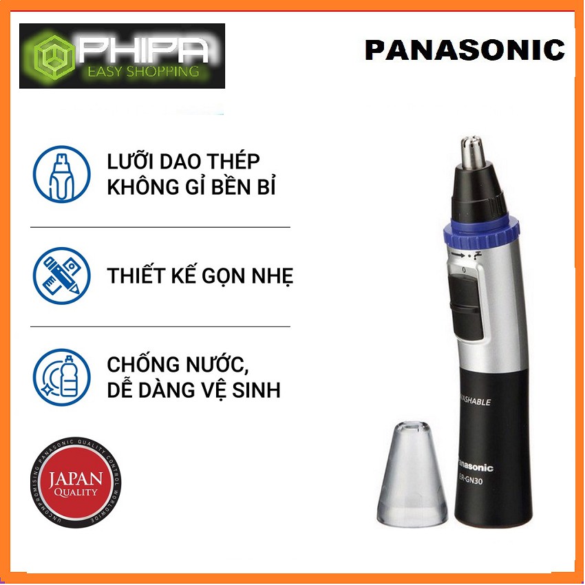 Máy Tỉa Lông Mũi Panasonic ER-GN30 K453 - Bảo Hành 12 Tháng - Hàng Chính Hãng