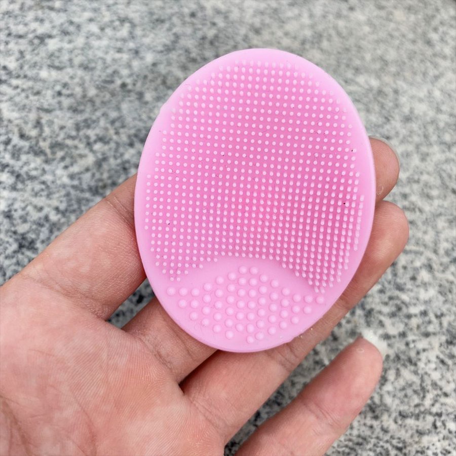 Bàn chải silicon mềm rửa mặt loại bỏ mụn đầu đen làm sạch da mặt