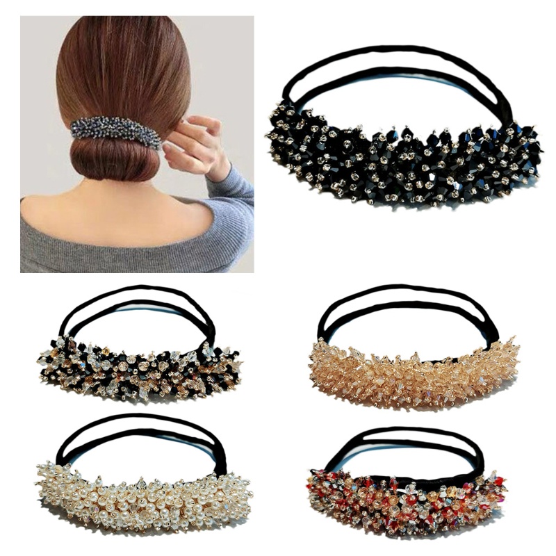 Deft Bun Pháp Công cụ tạo kiểu tóc xoắn Rhinestone Floral Hair Bun Maker Fast Hair Bun Shaper Thời trang Công cụ tạo kiểu tóc có thể tái sử dụng | BigBuy360 - bigbuy360.vn