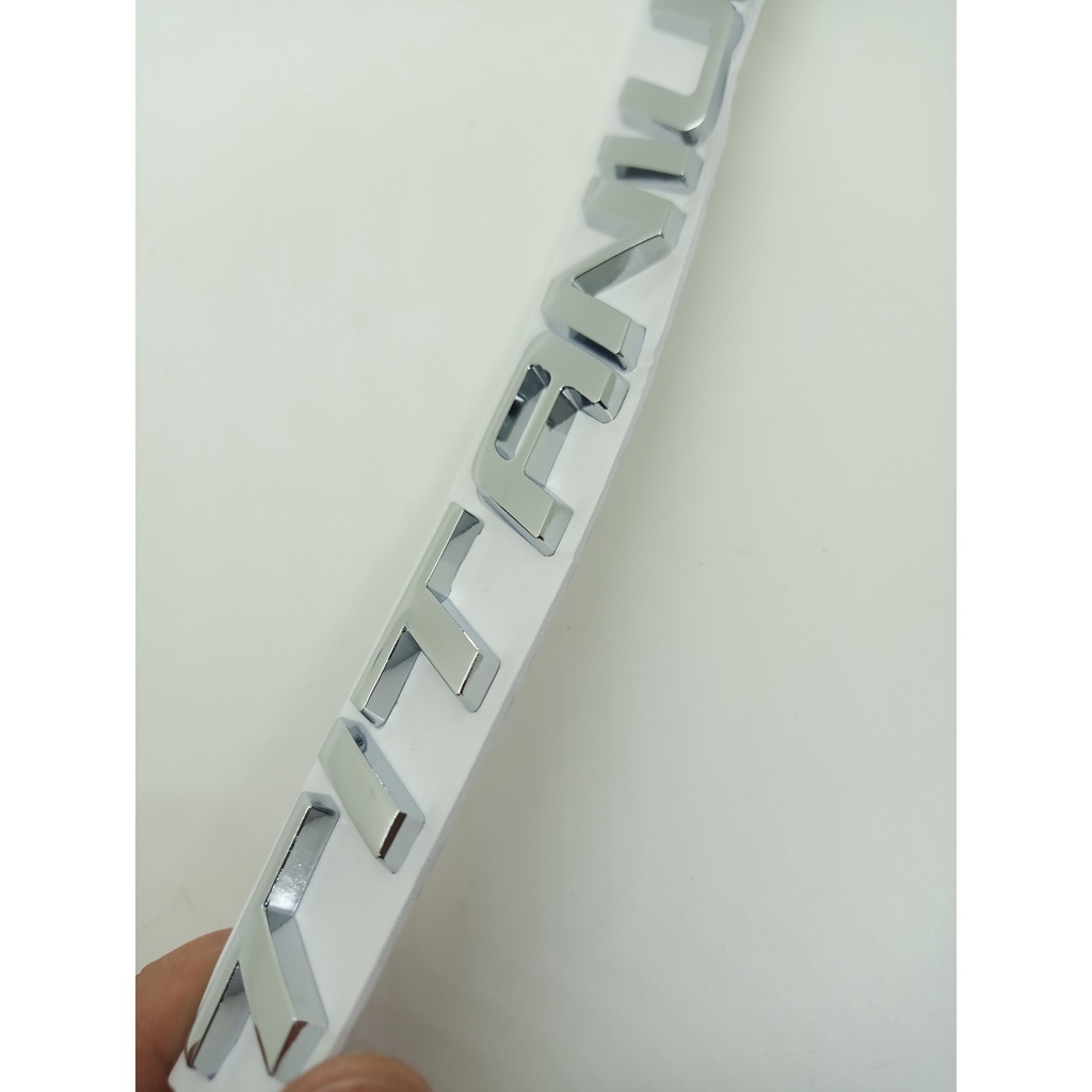 Miếng Dán Chữ TITANIUM Bằng kim loại Trang Trí Xe Hơi
