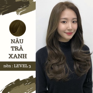Set màu nhuộm tóc- nâu trà xanh