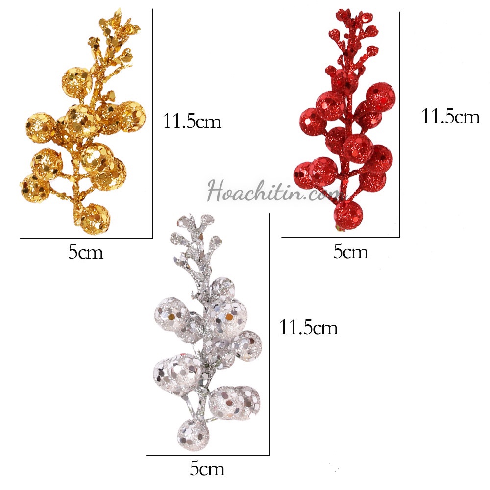 Trái sung kim tuyến trang trí tháp bánh tháp nước phụ kiện treo Tết