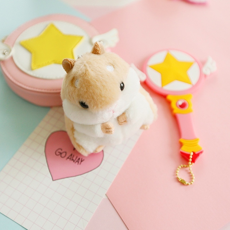 Móc Khóa Hình Chuột Hamster Nhồi Bông Đáng Yêu Xinh Xắn