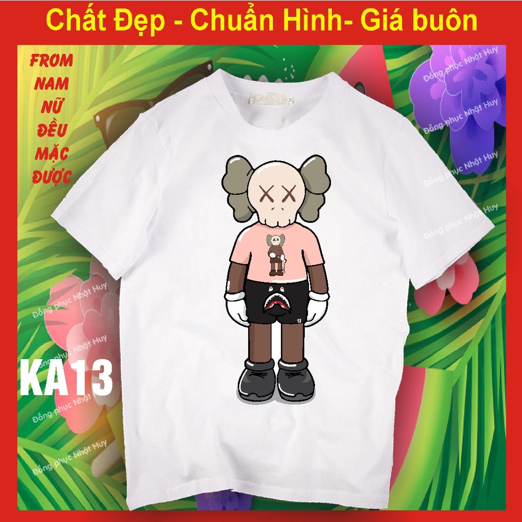 (đủ size - mịn.xịn.thơm - bao đổi trả) áo kaws KA13 áo thun kaws