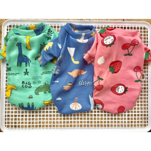 Combo 3 Chiếc Áo Trần Bông Chó Mèo