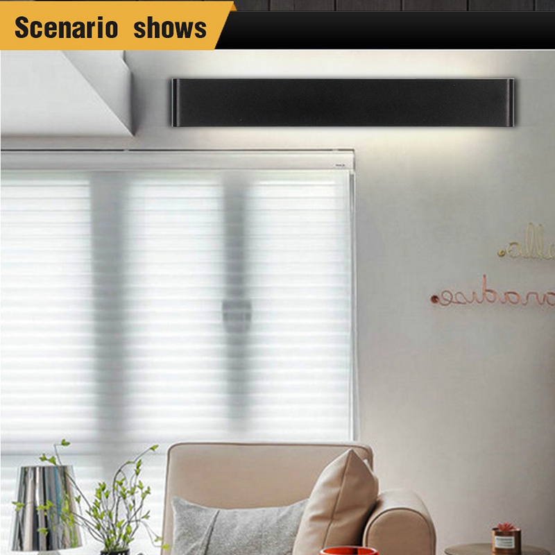 Đèn Led 12W Hình Chữ Nhật 31cm Ánh Sáng Ấm Gắn Tường Trang Trí Nội Thất