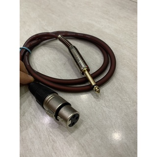 Dây cắm micro XLR đầu 6.5ly dài 1M (Tốt)