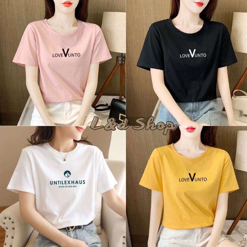 Áo phông LoveVunto - Áo co dãn thoáng mát - Chất liệu cotton co dãn- Áo xinh 2022