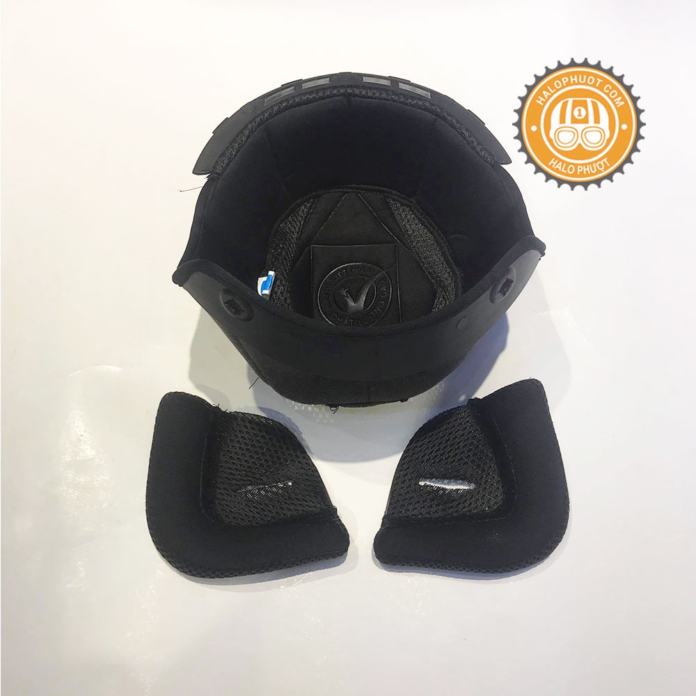 Bộ lót thay cho nón bảo hiểm kính âm Royal M139 (1 lót + 2 ốp tai)