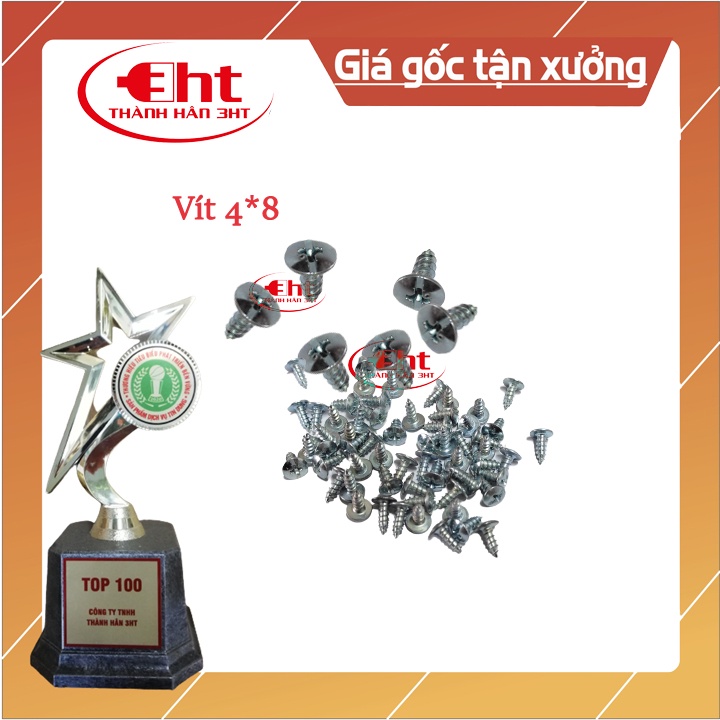 VÍT BẮT NHỰA + GỖ 4*8