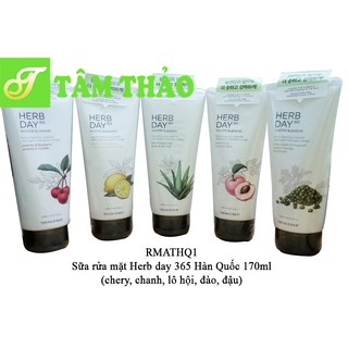 Sữa rửa mặt Hàn Quốc Herb day 365 170ml 8806182574986, 8806182576355, 8806182588150, 8806182588143, 8806182588167