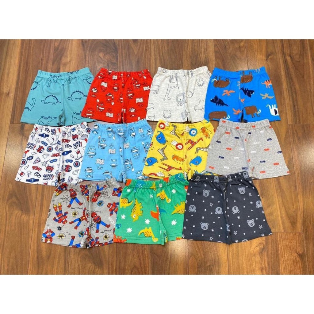 Quần đùi cho bé, quần đùi cotton mềm mát bé trai bé gái 8-20kg