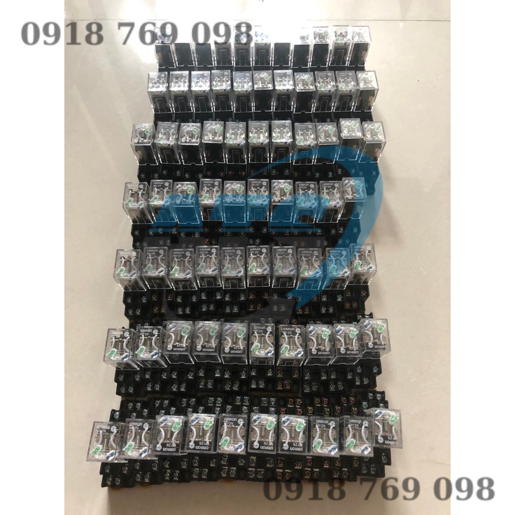RELAY 24V 8 CHÂN NHỎ VÀ ĐẾ MY2N - raley 24v 8 chân 1