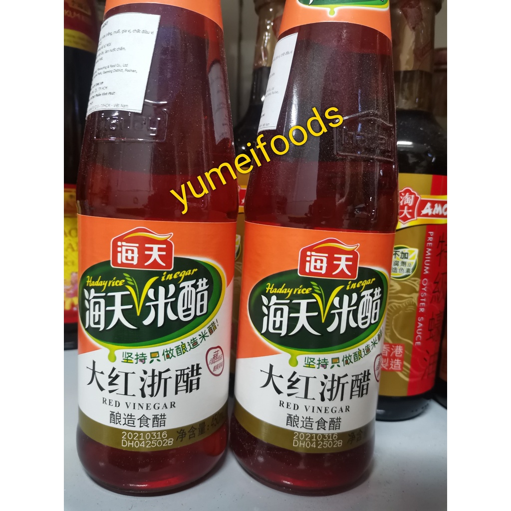 Dấm Hồng Quay Vịt Hải Thiên 450ml - Red Vinegar Haday