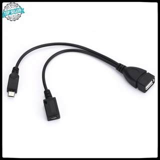[Cáp sạc] 2 In 1 Otg Adapters Micro Usb Male Female To Usb Female Cable Otg Adapter