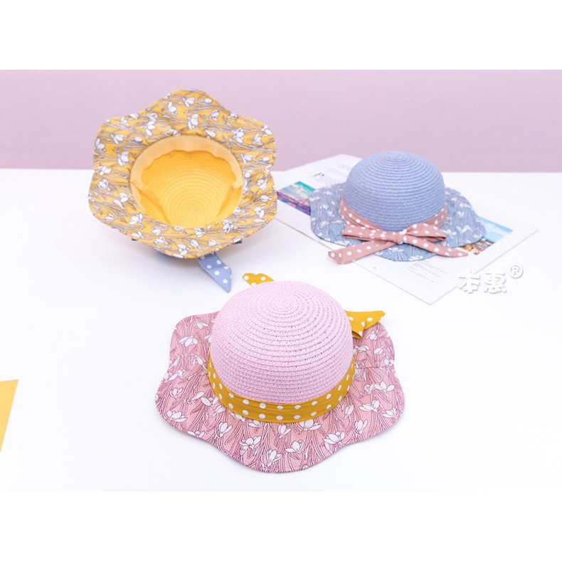 Mũ bé gái size 48cm thích hợp 15-24 tháng hoặc hơn