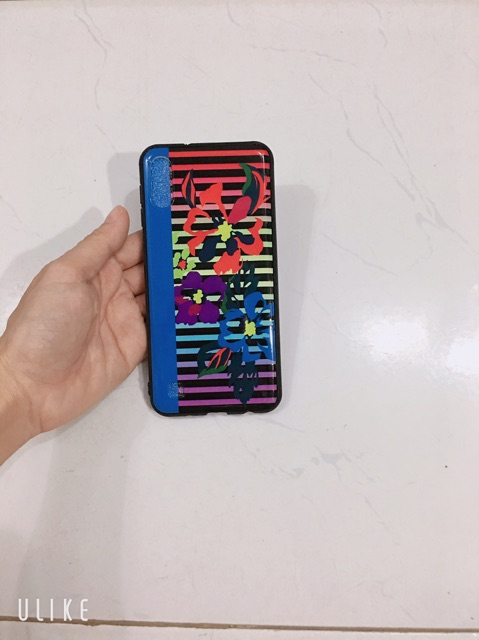 Ốp hoa kẻ sọc xanh dương sam sung A10,M10