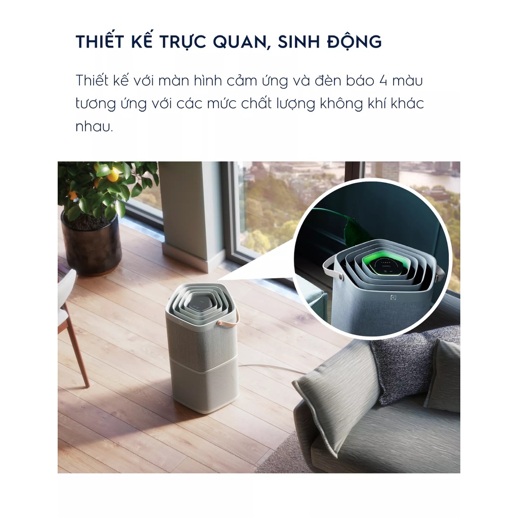 Máy lọc không khí Electrolux Pure A9 mới - PA91-406GY - Hàng Chính Hãng