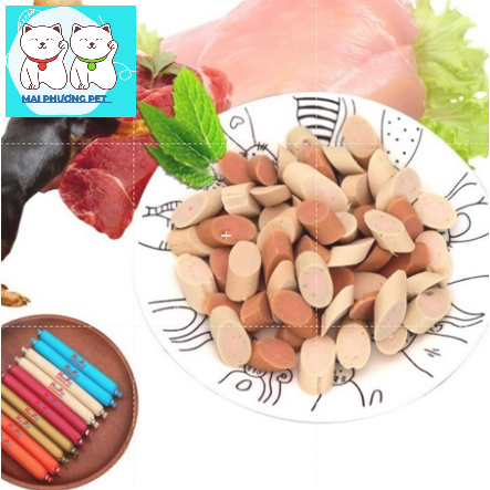 Xúc xích chó mèo có thể ăn liền đồ ăn vặt chó mỗi cây 15gr thức ăn cho chó kiểu bánh thưởng
