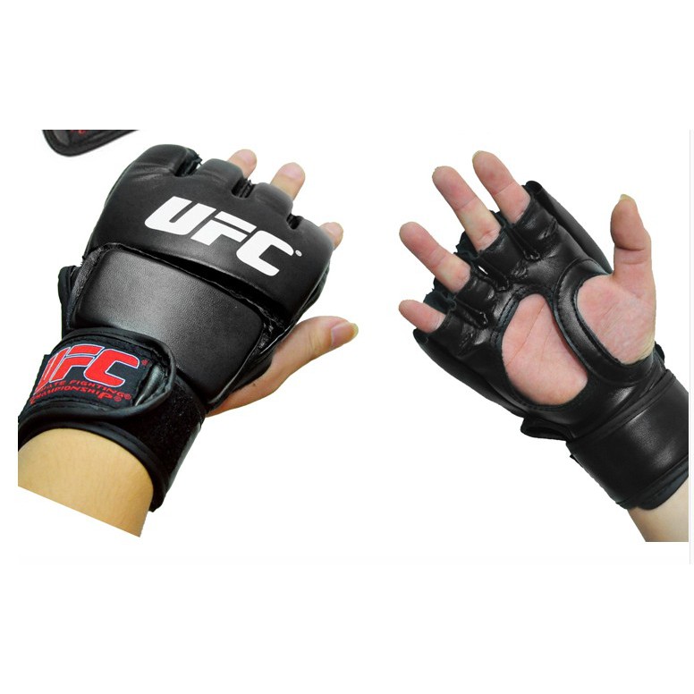 HOT 🎁 Găng tay UFC hở ngón ⚡FREESHIP⚡ găng tay đấm MMA giá rẻ