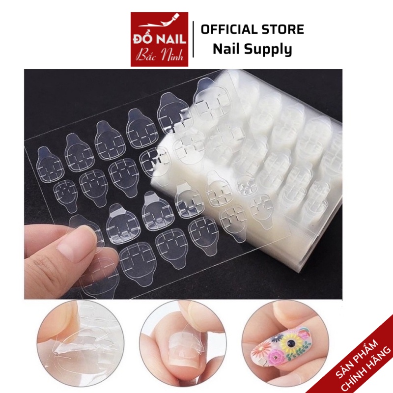 Combo 10 Miếng Dán Nail box, Tấm Dán Nailbox Bằng Silicon Trong Suốt , Siêu Mỏng , Chống Thấm Nước - Tấm 24 miếng