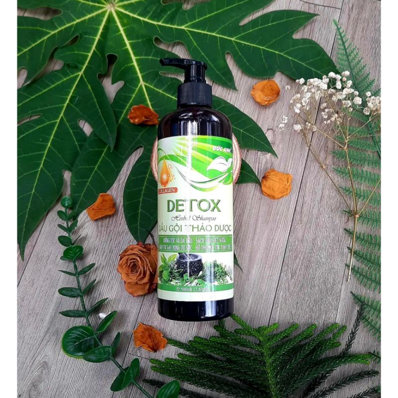 Dầu Gội Thảo Dược DETOX Ngăn Ngừa Gãy Rụng, Bổ Sung Dưỡng Chất Kích Thích Mọc Tóc