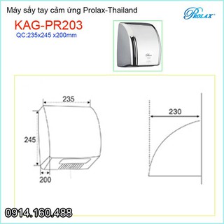 MÁY SÂY TAY CẢM ỨNG PROLAX KAG-PR203