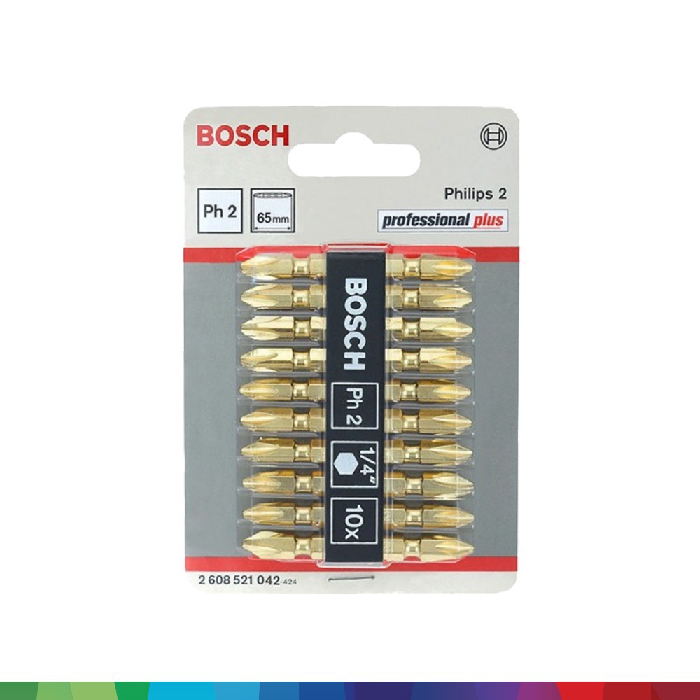 Đầu vặn vít ngắn Bosch (PH2-65mm)