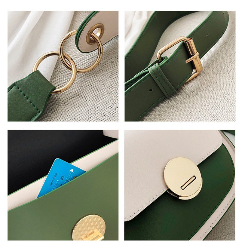 Túi đeo chéo khóa cài tròn kiểu mới cá tính sành điệu TCL50