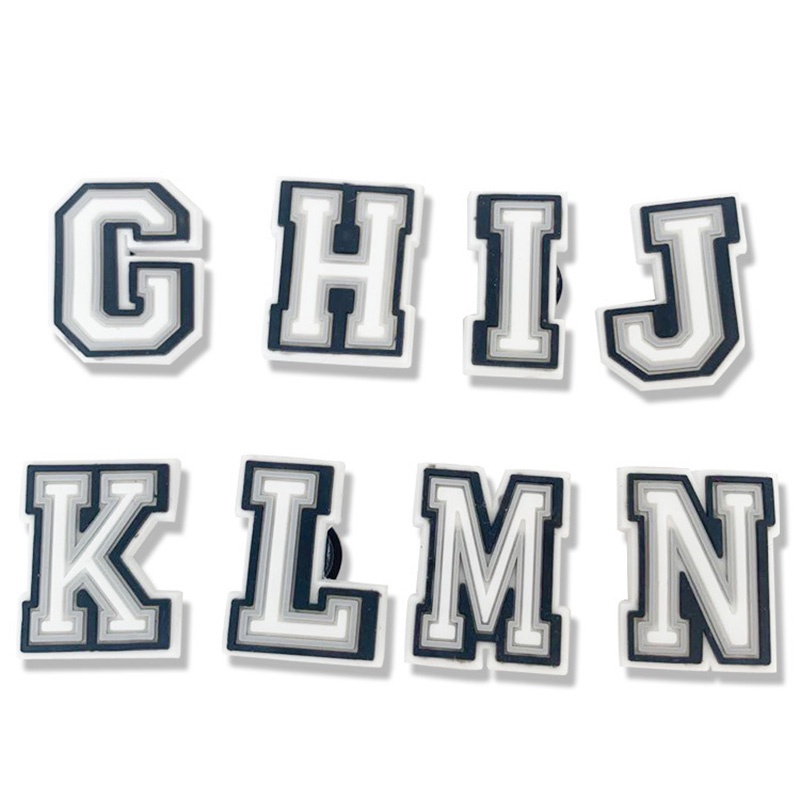 Phụ kiện chữ cái A-Z trang trí dép crocs chất liệu pvc 1000 mẫu tùy chọn làm quà tặng cho trẻ em