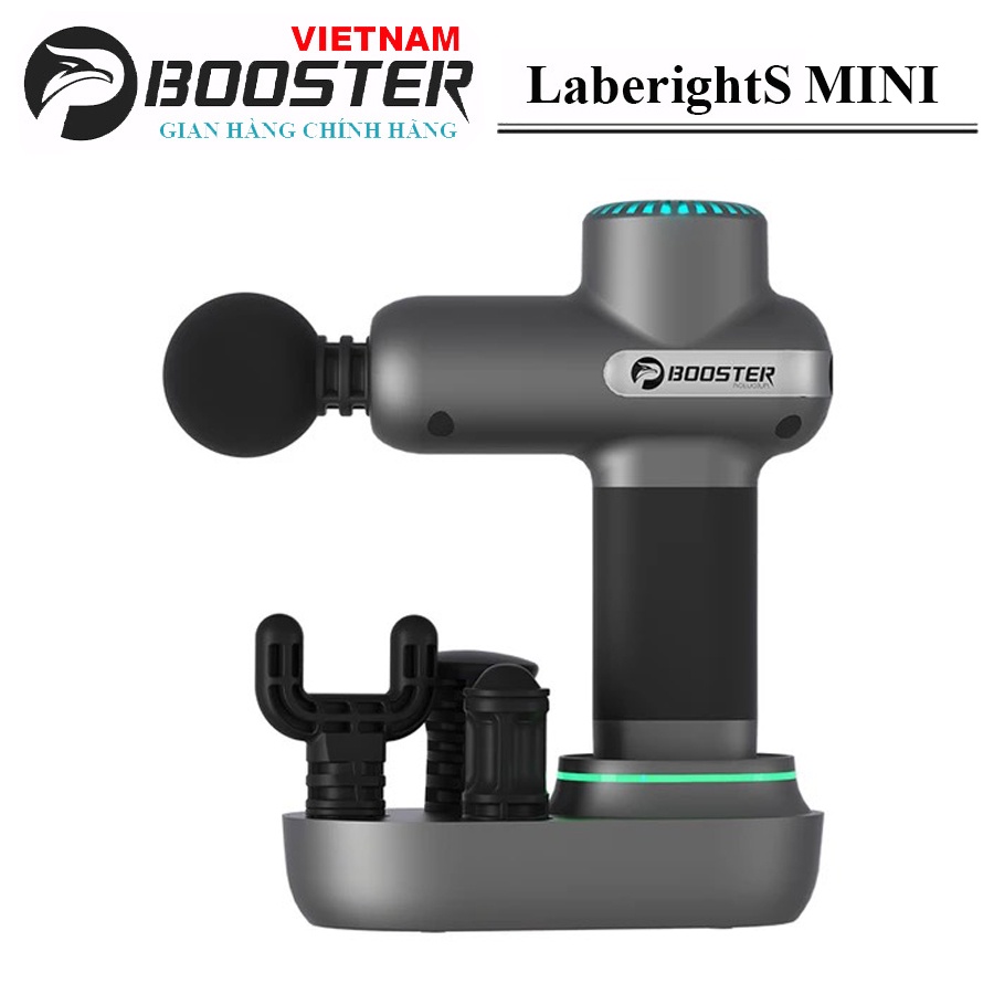 NEW 2022 - Máy Massage Cầm Tay BOOSTER Lightsaber MINI, Công suất 70W, 4 Đầu 5 Chế Độ Làm Giảm Đau Toàn Thân