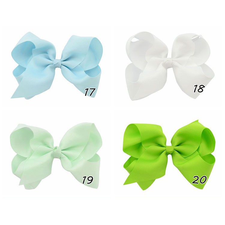 Kẹp tóc KIDSBOWS đính nơ bướm bản to phối màu trơn đơn giản xinh xắn cho bé gái