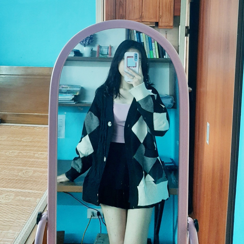 Áo cadigan si tuyển Nhật Hàn, áo khoác nữ hottrend