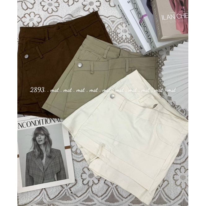 Chân váy Denim lưng cao , quần  short chữ A lưng cao ống rộng dành cho nữ