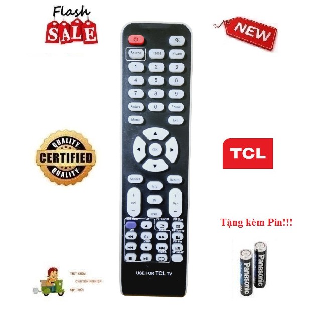 Remote Điều khiển TV TCL các dòng TV TCL CRT LCD/LED/Smart TV- Hàng tốt tặng kèm Pin