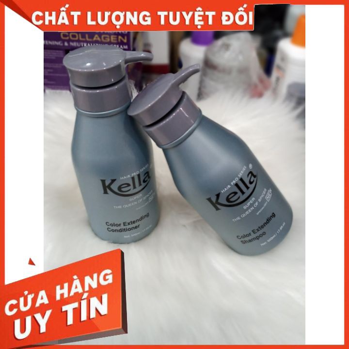 🎁FREESHIP 🎁 Bộ dầu gội - xả cho tóc nhuộm màu Kella chính hãng 100% bảo vệ tóc nhuộm ,giữ bền màu tóc ,nuôi dưỡng tóc 🍓🍓