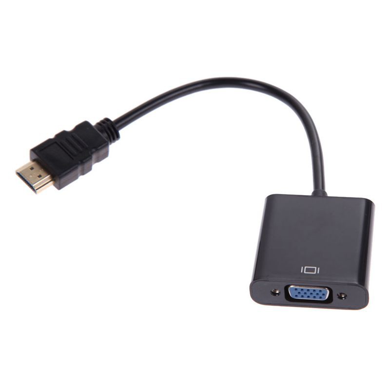 1080P Micro-HDMI/Mini HDMI/HDMI to VGA Converter Adapter With Audio Video Cable Black | BigBuy360 - bigbuy360.vn