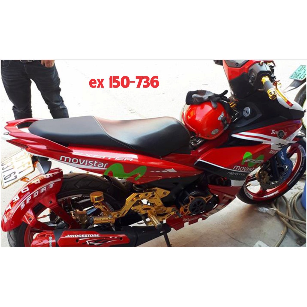 Tem trùm Movistar đỏ  cho Exciter 150