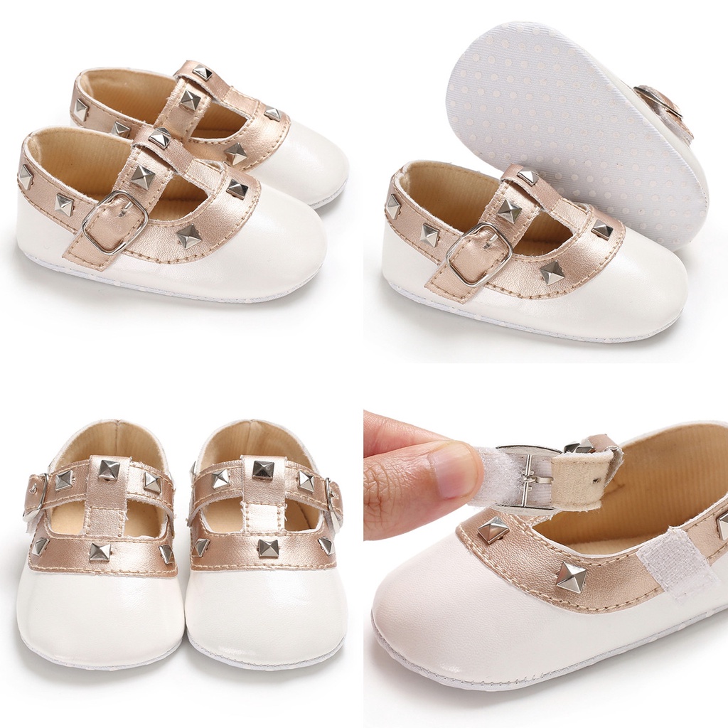 Valen Sina Giày Moccs Da PU Đế Mềm Chống Trượt Phối Tua Rua Cho Bé Gái