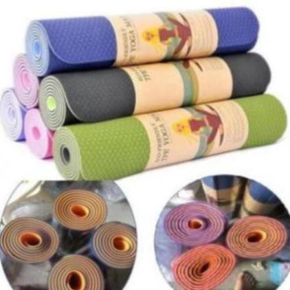 Thảm tập Yoga dày 6mm túi đựng và duy tùy chọn - hàng siêu chuẩn`