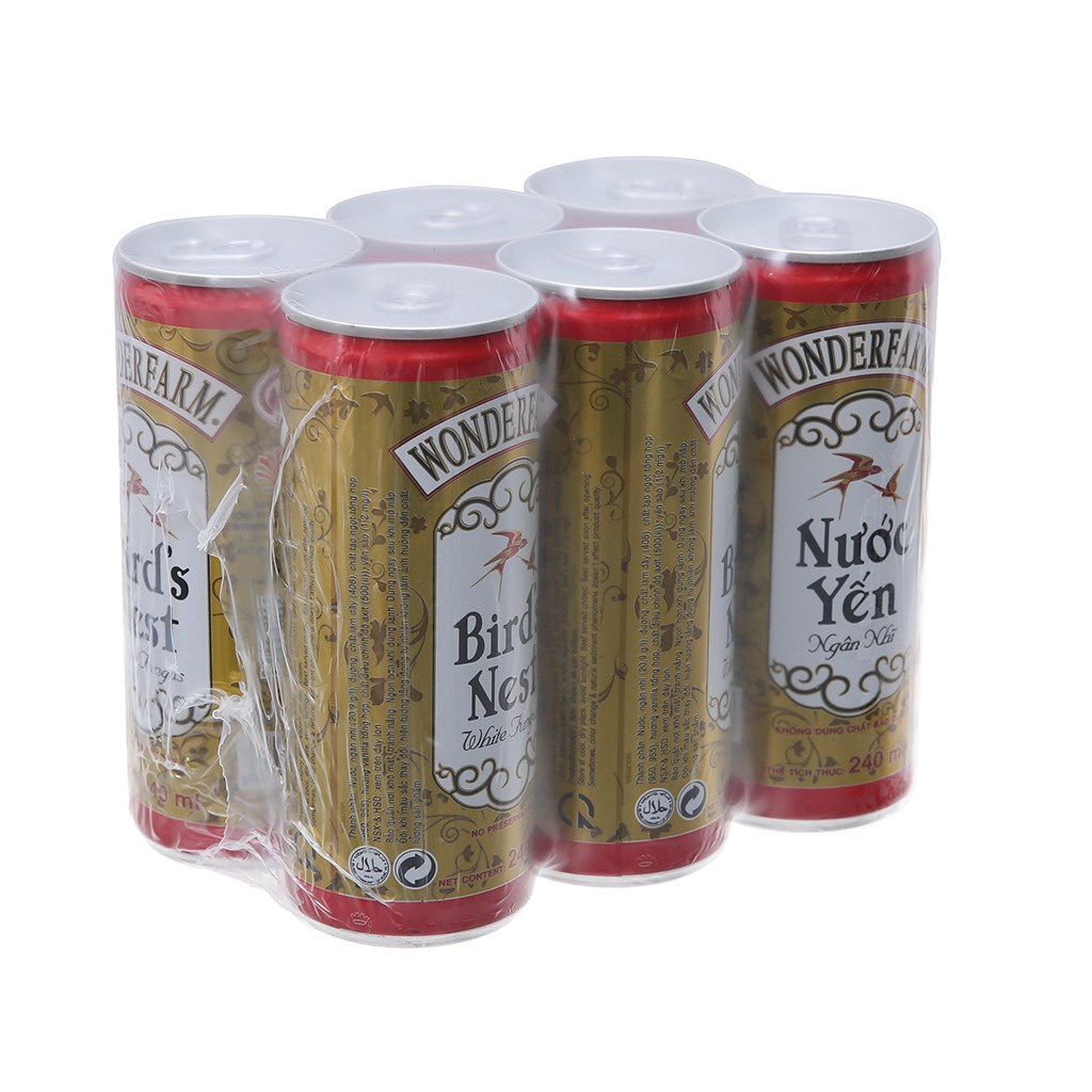 Nước Yến Ngân Nhĩ Wonderfarm Lon 240ml