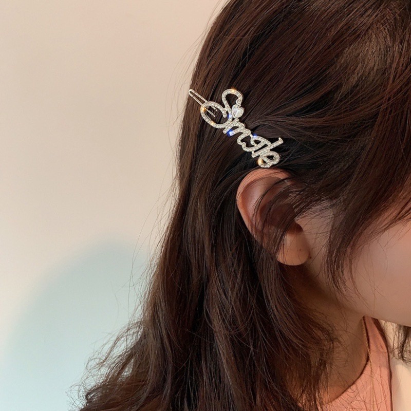 Kẹp tóc chữ đính đá