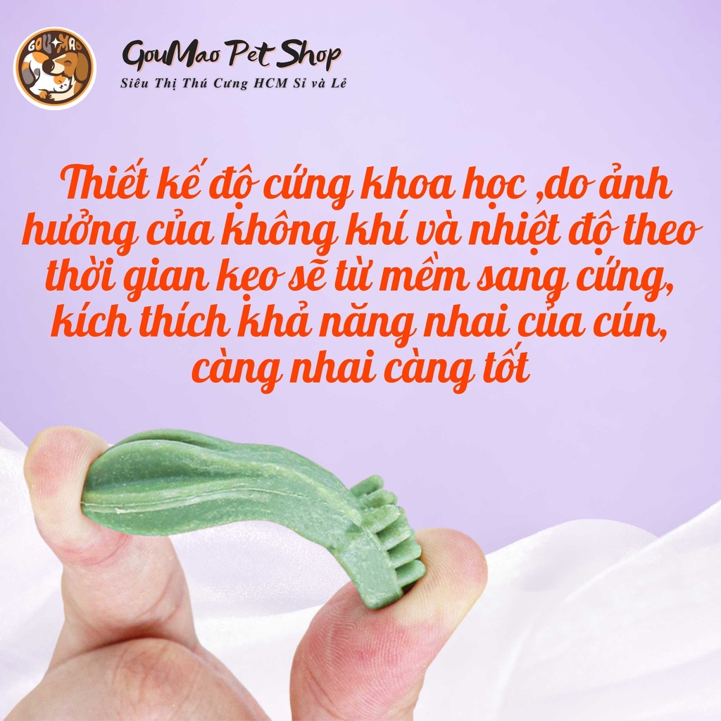 Xương bàn chải tổng hợp, kẹo sạch răng dành cho chó - Goumao pet