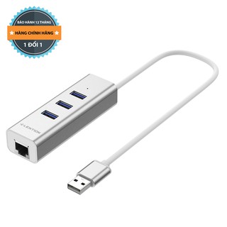 Cáp chuyển đổi usb to lan + 3 cổng usb 3.0 mã h22 chính hãng lention