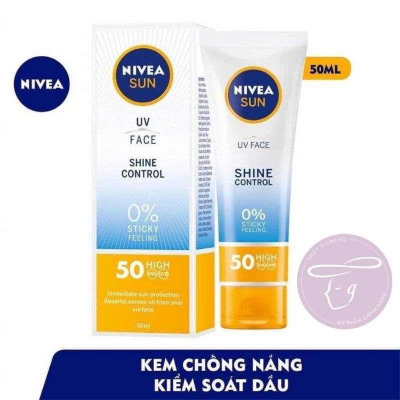 Kem chống nắng Nivea Sun UV Face Shine Control 50ml